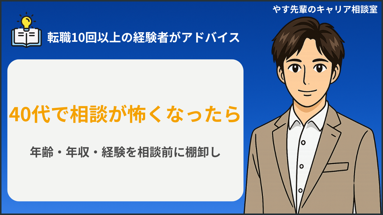 転職エージェントは40代でも使えるか不安な人が相談前に整理するアイキャッチ