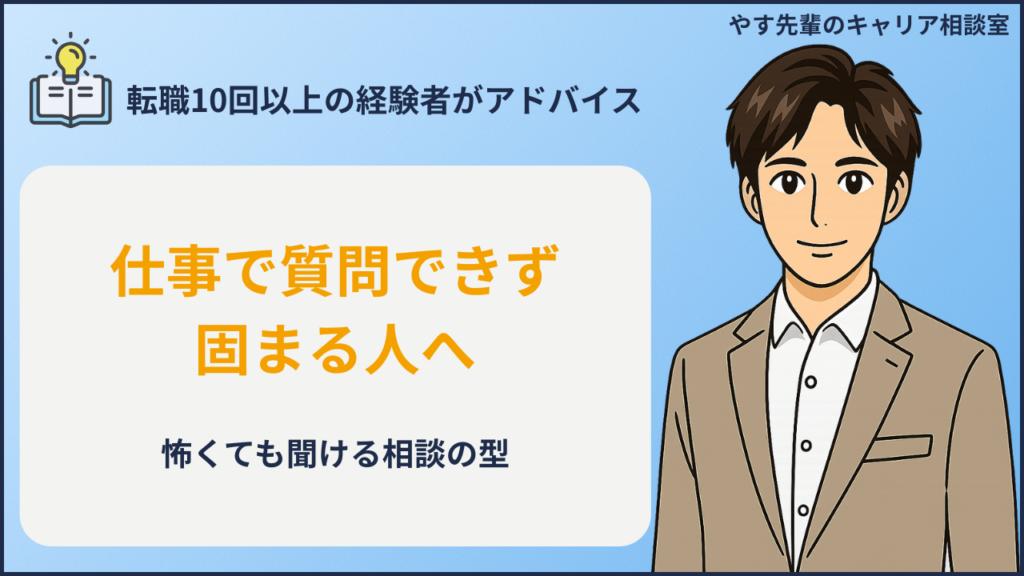 仕事で質問できない時の聞き方を整理する人のイメージ