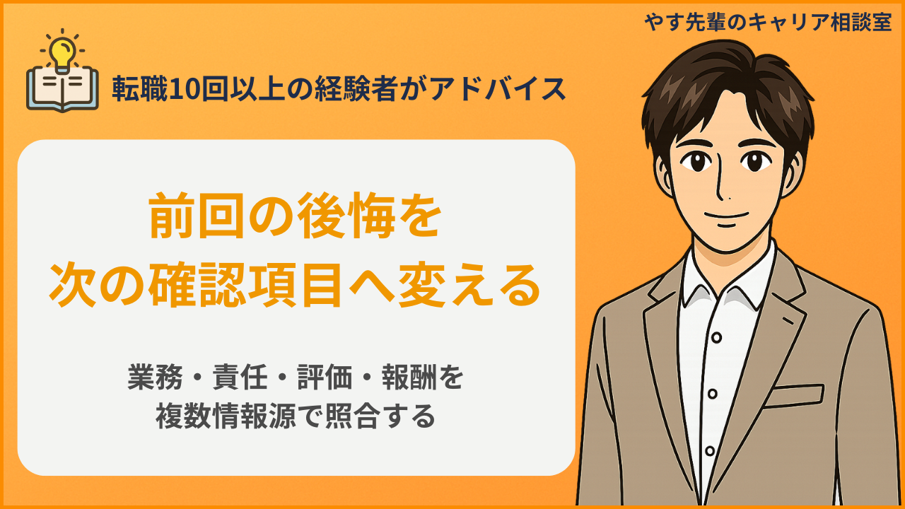 業務・責任・評価・報酬を複数情報源で照合するイメージ