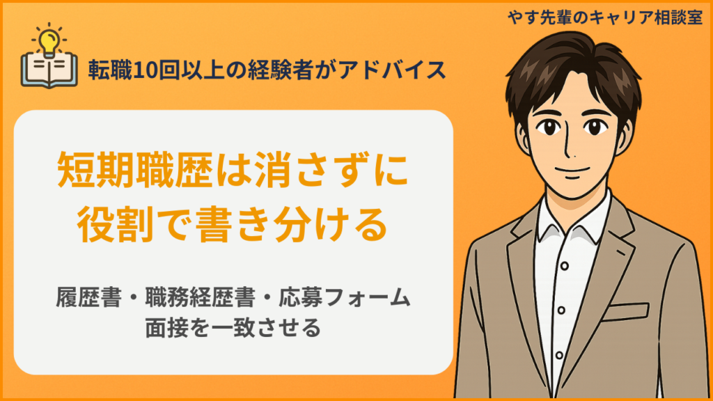 履歴書・職務経歴書・応募フォーム・面接を一致させるイメージ
